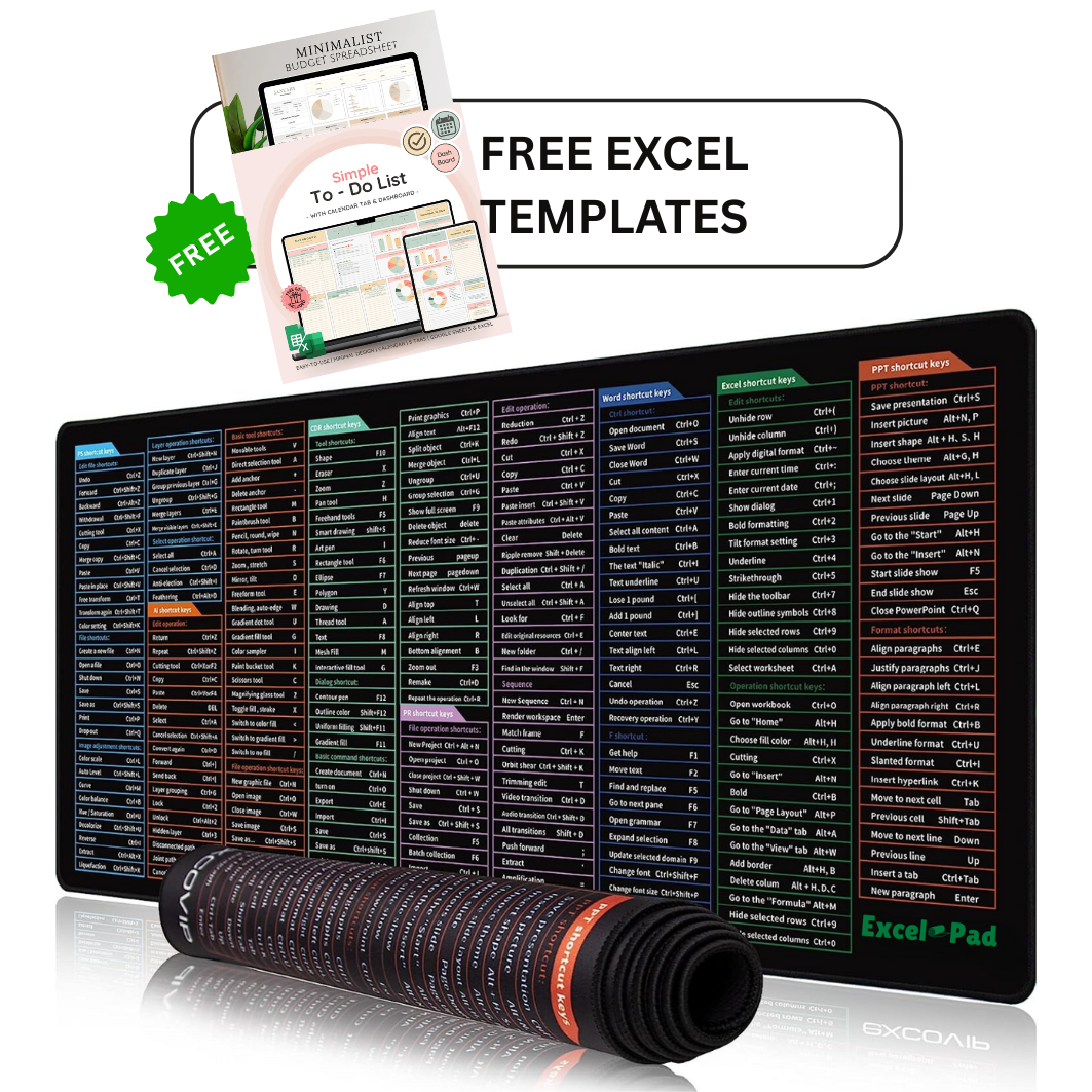 ExcelPad Shortcut MousePad